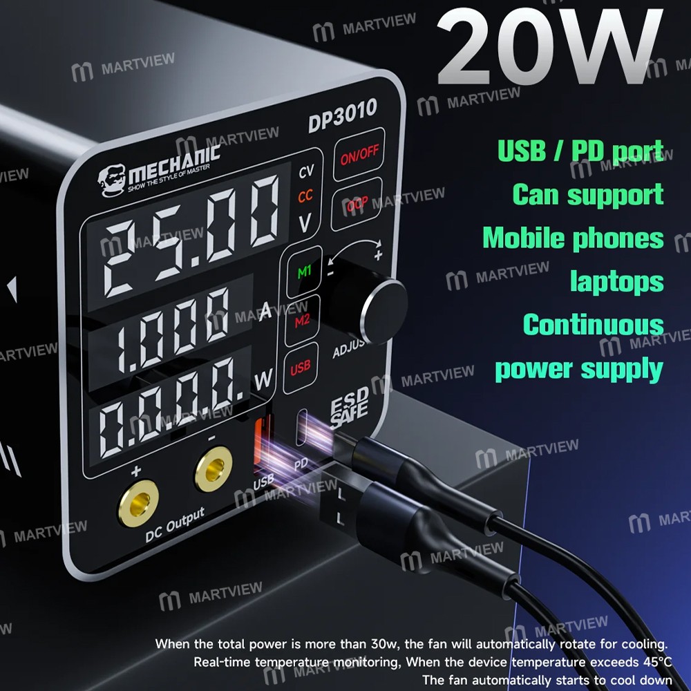 mechanic dp3010-30v-10a-high-power-wide-voltage-mini-multi-functional-power-supply-4