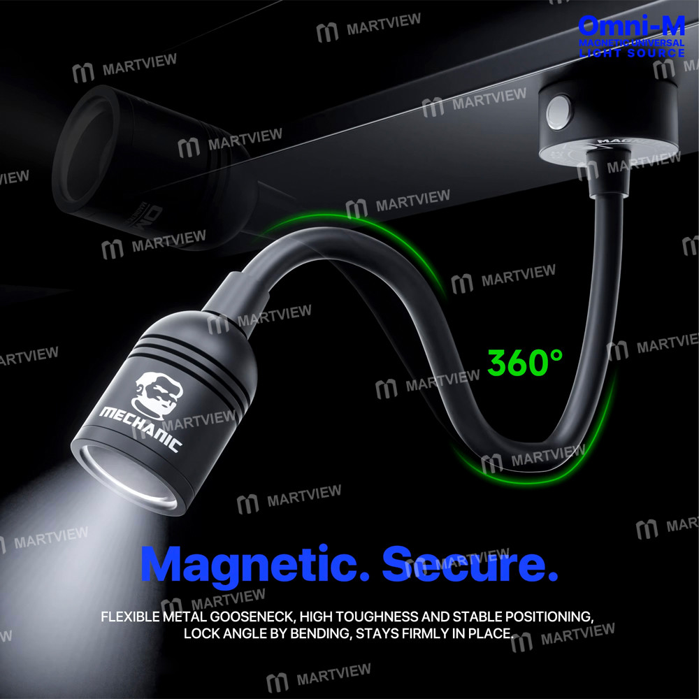 mechanic omni-m-portable-bendable-5w-high-cri-microscope-led-light-with-magnetic-base-5