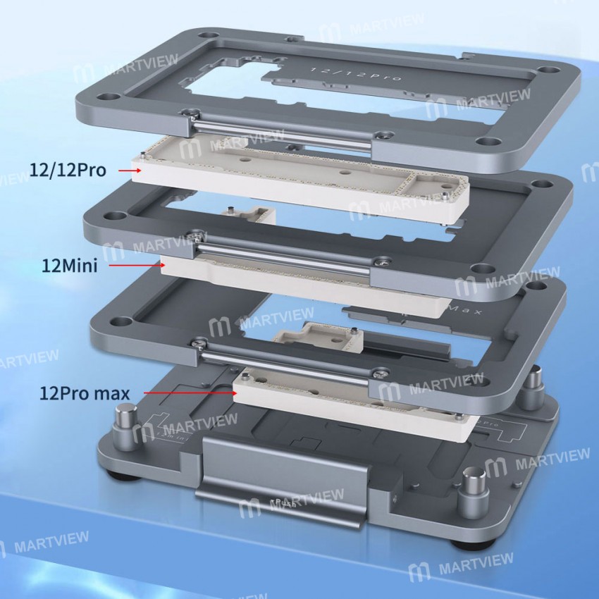Aixun FC-12 Motherboard Layered Test Stand for iPhone 12 Mini/12/12 Pro/12Pro Max