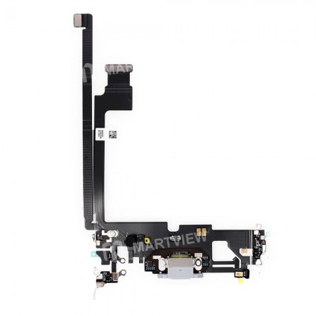 Replacement usb charging flex cable for iPhone 12 pro max silver