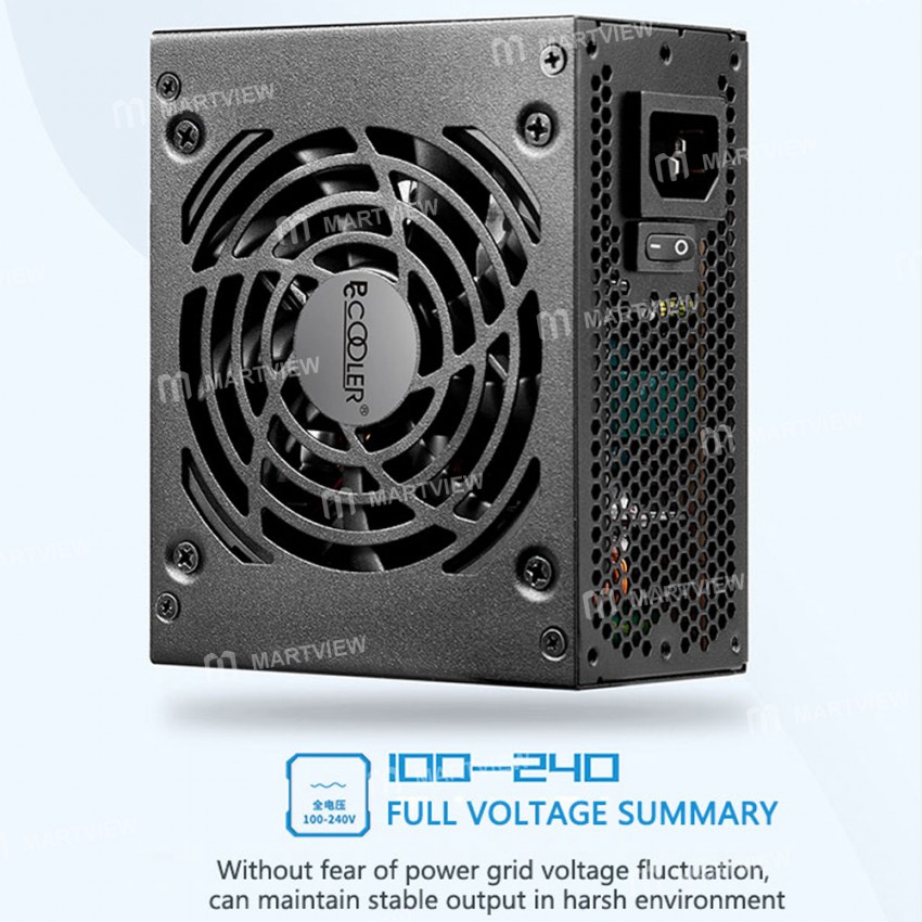 pccooler gi-fx500-rated-500w-bronze-certification-sfx-itx-power-supply-support-3060-graphics-card-7