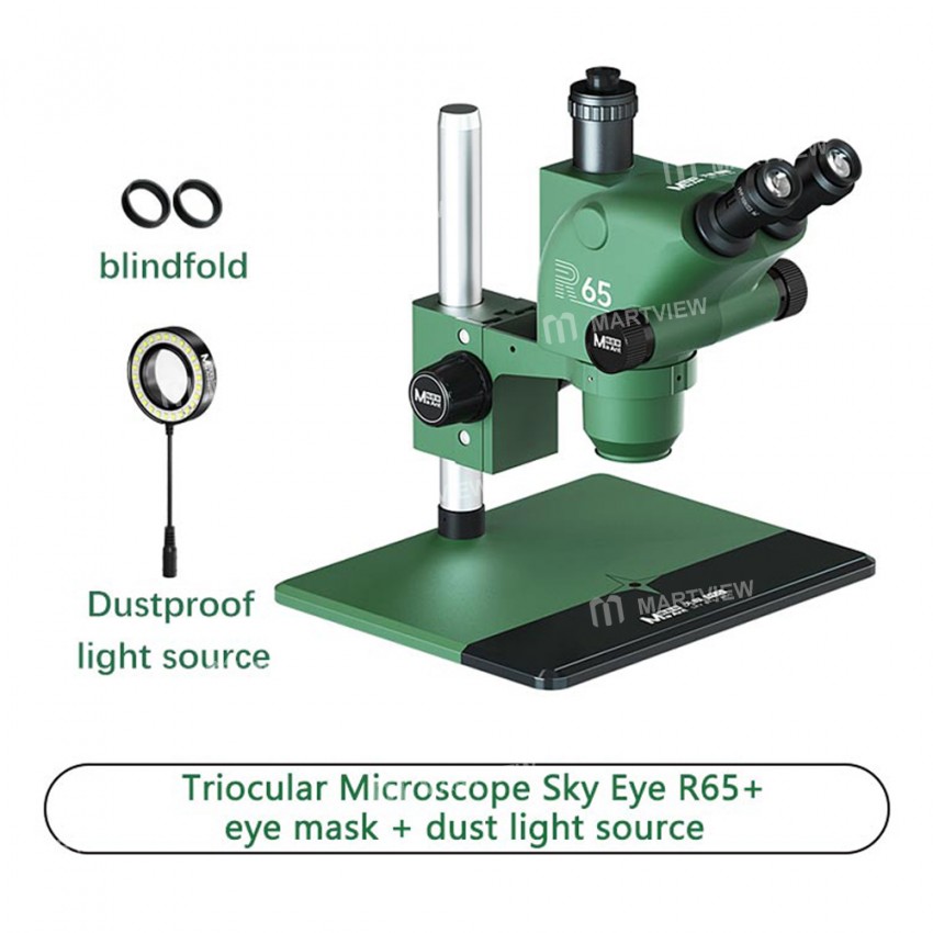 maant r65-sky-eye-synchronous-zoom-trinocular-stereo-microscope-with-aluminum-alloy-base-6