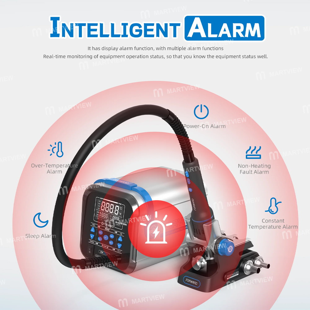 forward fw-bf03-tpu-1300w-high-precision-temperature-control-hot-air-gun-desoldering-rework-station-