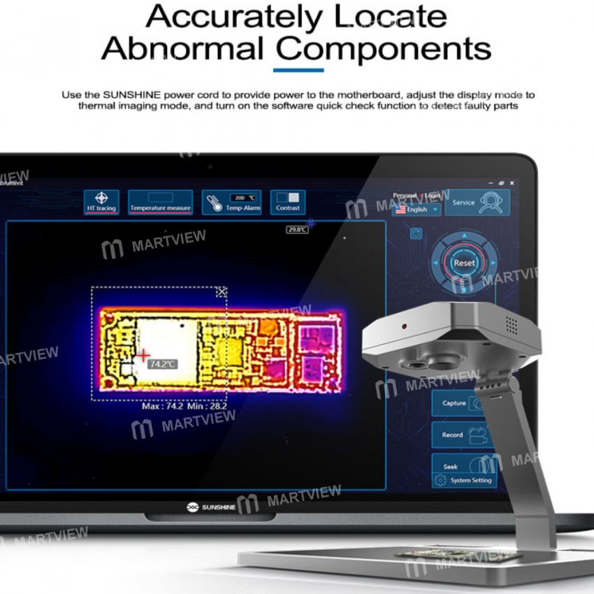 Sunshine TB-03 Infrared Thermal Imaging Analyzer for PCB Motherboard Fault Detector