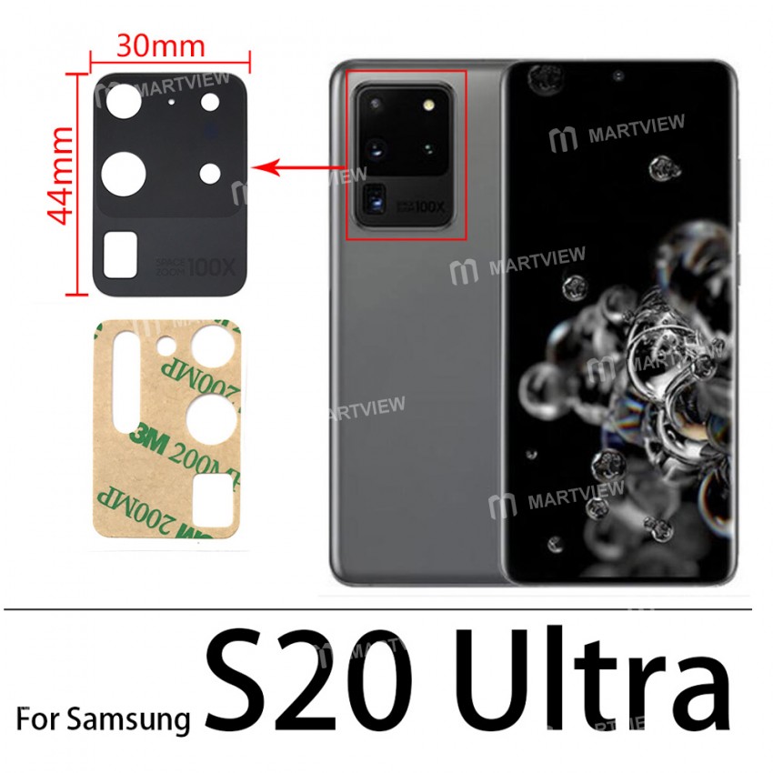 Replacement rear camera glass lens back cover for samsung galaxy s20 ultra