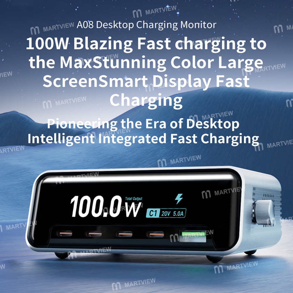 i2c a08-100w-fast-charging-colorful-large-screen-smart-display-desktop-charging-monitor-3