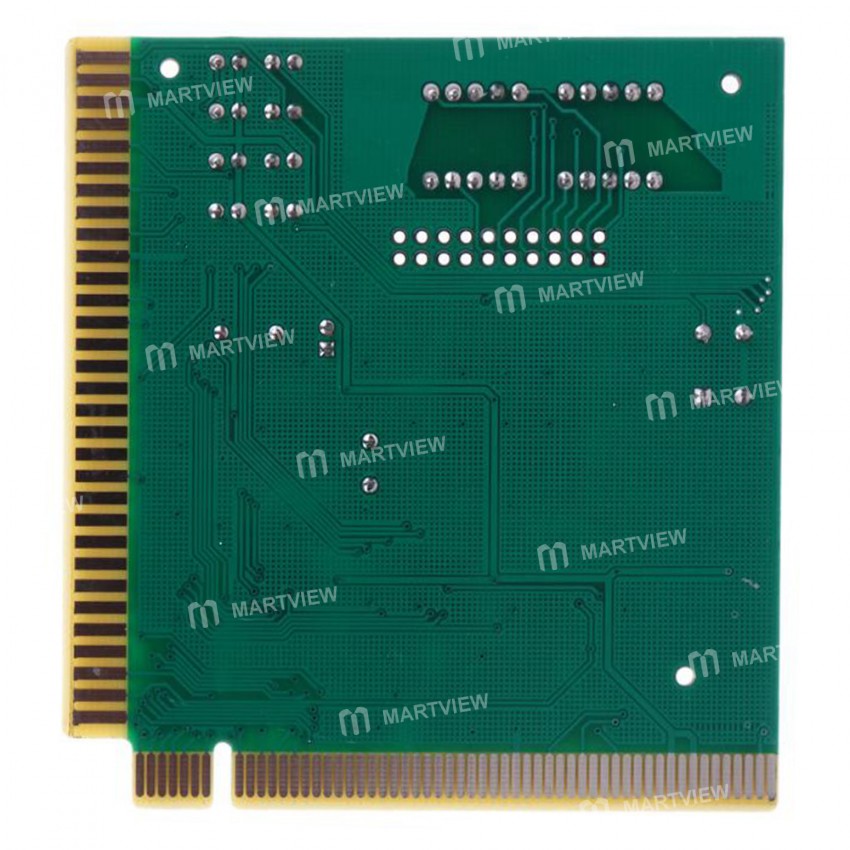 4 Digit LCD Display PC Motherboard Diagnostic Card with LED Indicator for ISA PCI Bus Mainboard