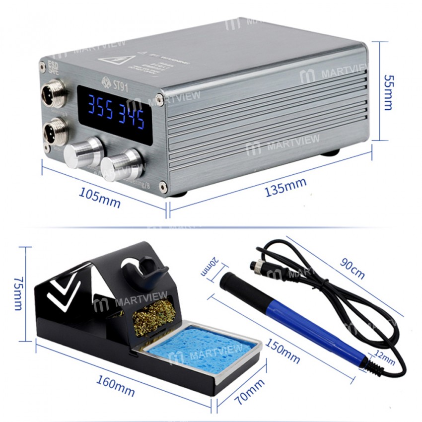 OSS ST-91 Double Digital Display Adjustable Temperature Dual-channel BGA Desoldering Station System