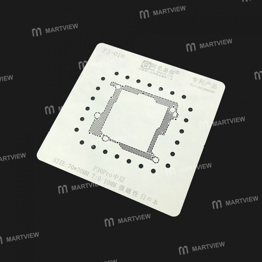 Amaoe 0.1mm 0.15mm Middle Level Mainboard BGA Stencil IC Solder Reballing Tin Net Fixture for Huawei