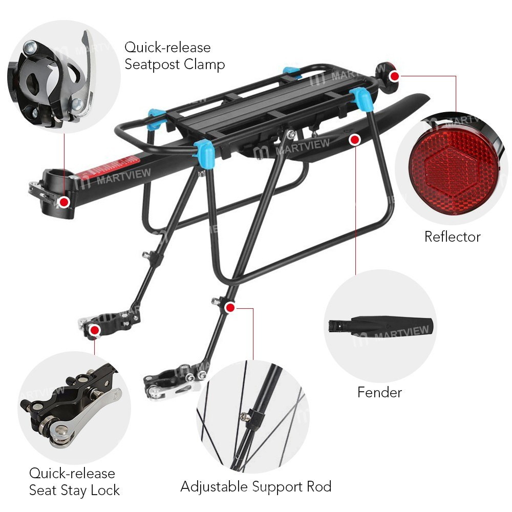 bike bicycle-cargo-rack-quick-release-adjustable-rear-rack-2
