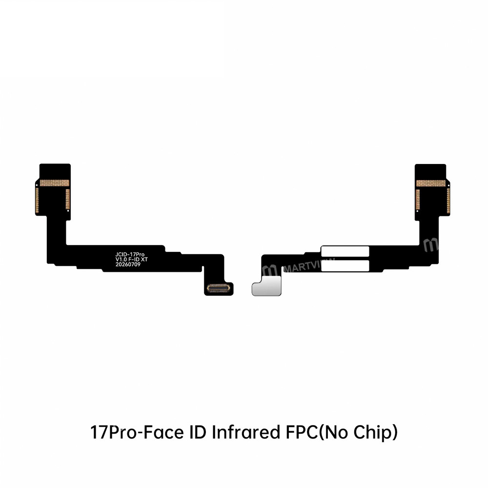 jcid face-id-dot-matrix-infrared-fpc-flex-cable-no-chip-for-iphone-14-to-17-full-series-17