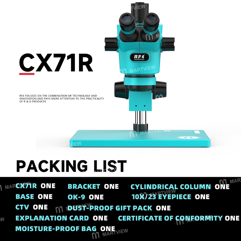 rf4 cx71r-65-65x-ergonomic-design-trinocular-stereo-microscope-with-big-aluminum-alloy-base-10
