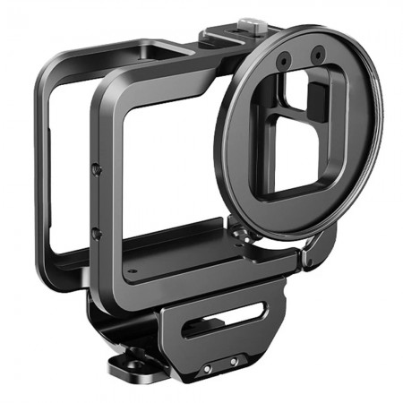 Action Camera Video Cage Metal Vlog Case Protective Housing for GoPro Hero 9 / 10 / 11 / 12