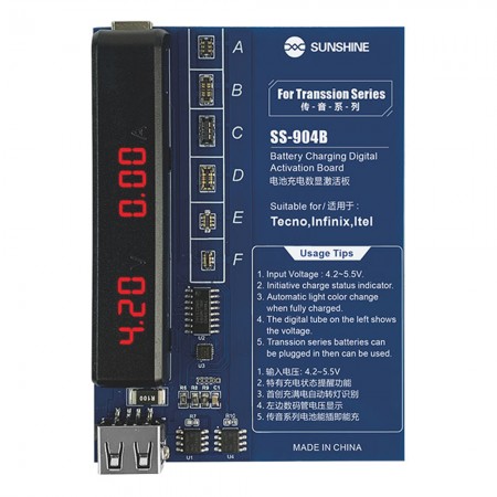 Sunshine SS-904B Transsion Series Battery Charging Digital Display Activation Board