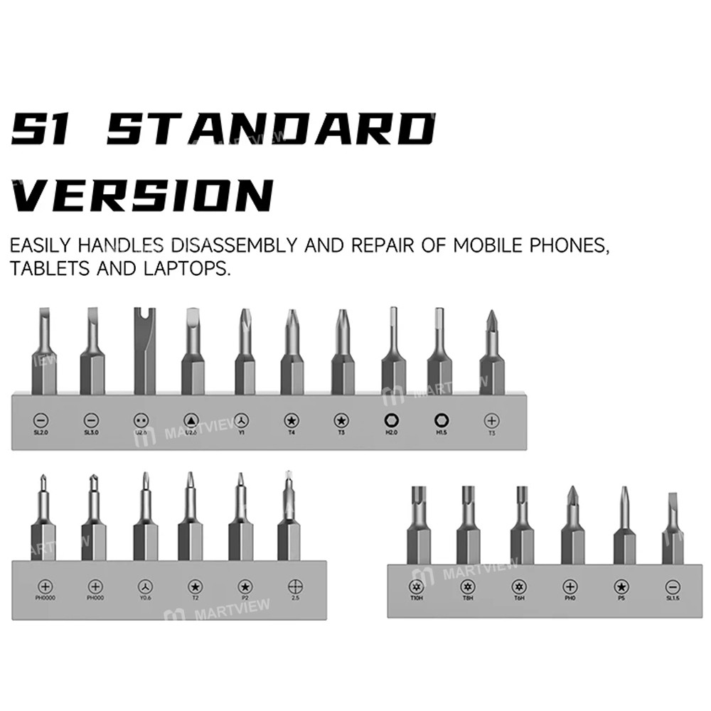 luowei lw-s1-s1pro-adjustable-torque-electric-screwdriver-with-24pcs-s2-bits-support-iphone-17-serie