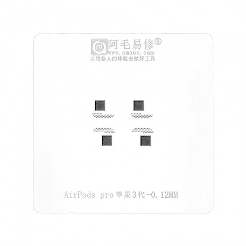 Amaoe 0.12mm Planting Tin Steel Mesh for Airpods Pro 3rd Generation Wireless Bluetooth Headset