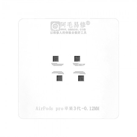 Amaoe 0.12mm Planting Tin Steel Mesh for Airpods Pro 3rd Generation Wireless Bluetooth Headset