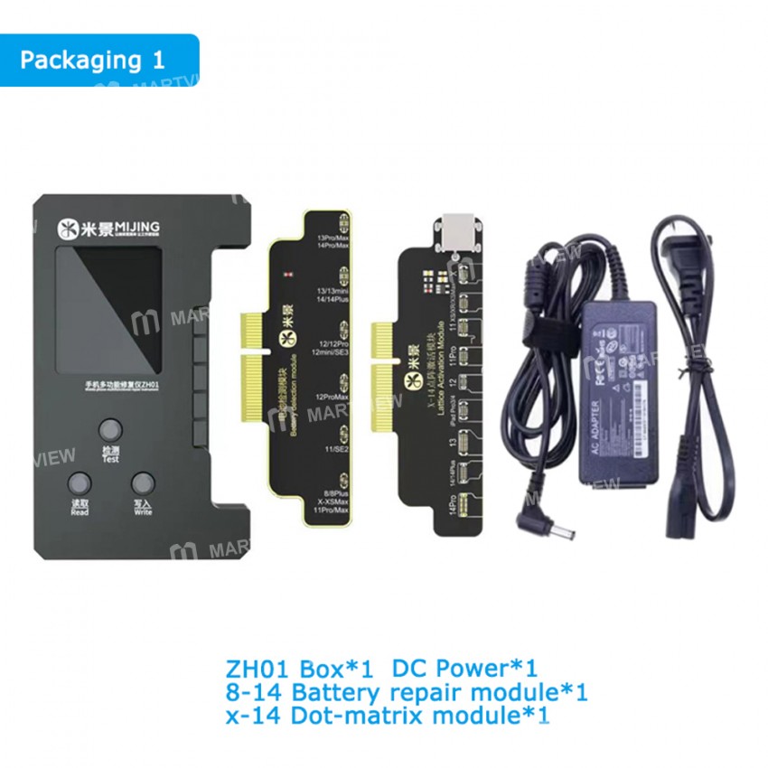 mijing zh01-multi-function-dot-matrix-battery-repair-programmer-for-iphone-x-to-14-pro-max-17