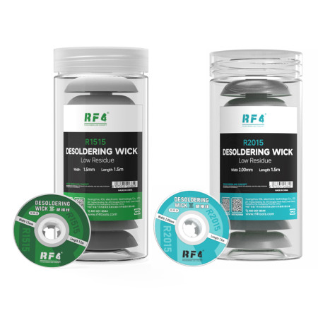 RF4 R1515 / R2015 1.5M Low-Residue Desoldering Wick - 10Pcs