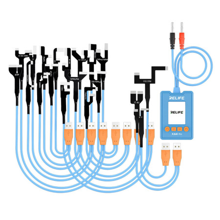 Relife XA4 Pro One-Touch HD Display Power Cable with USB / Type-C Dual Interface for iPhone 8G-17PM