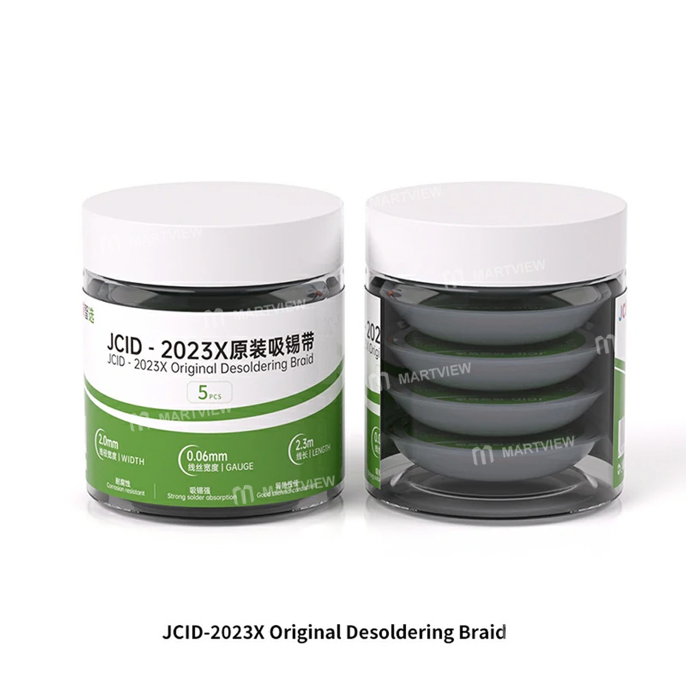 jcid multiple-sizes-low-residue-original-desoldering-wire--5pcs-7
