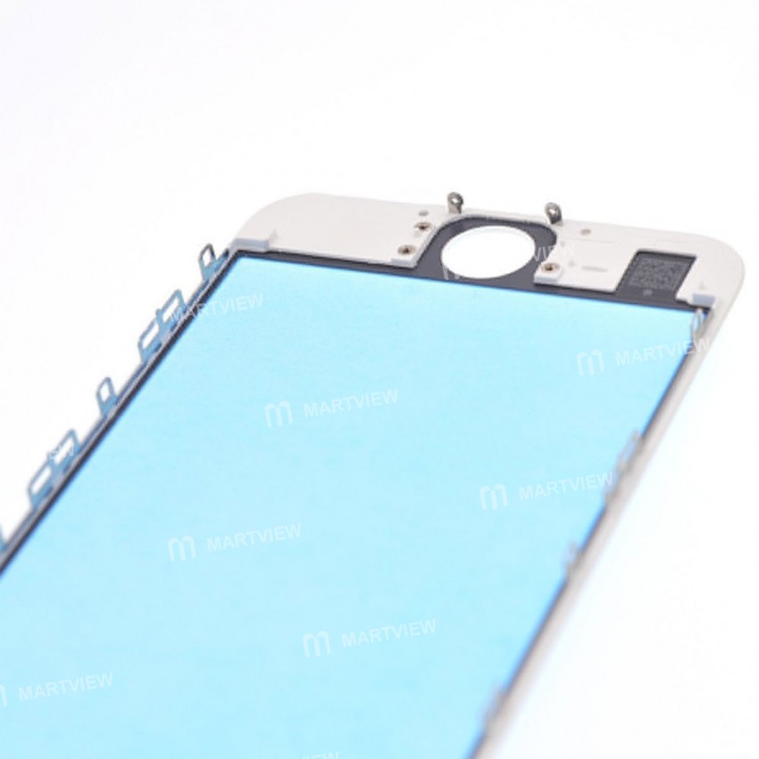Replacement touch screen digitizer outer glass lens with bezel frame pre assembled for iPhone 6s whi