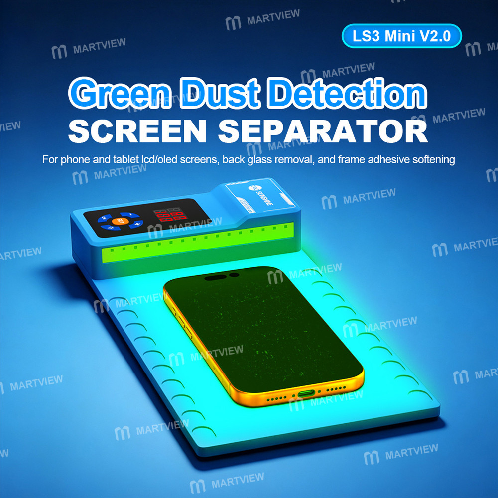 sunshine ls3-mini-v20-105-inch-lcd-screen-remover-heating-separator-pad-with-green-dust-detection-7