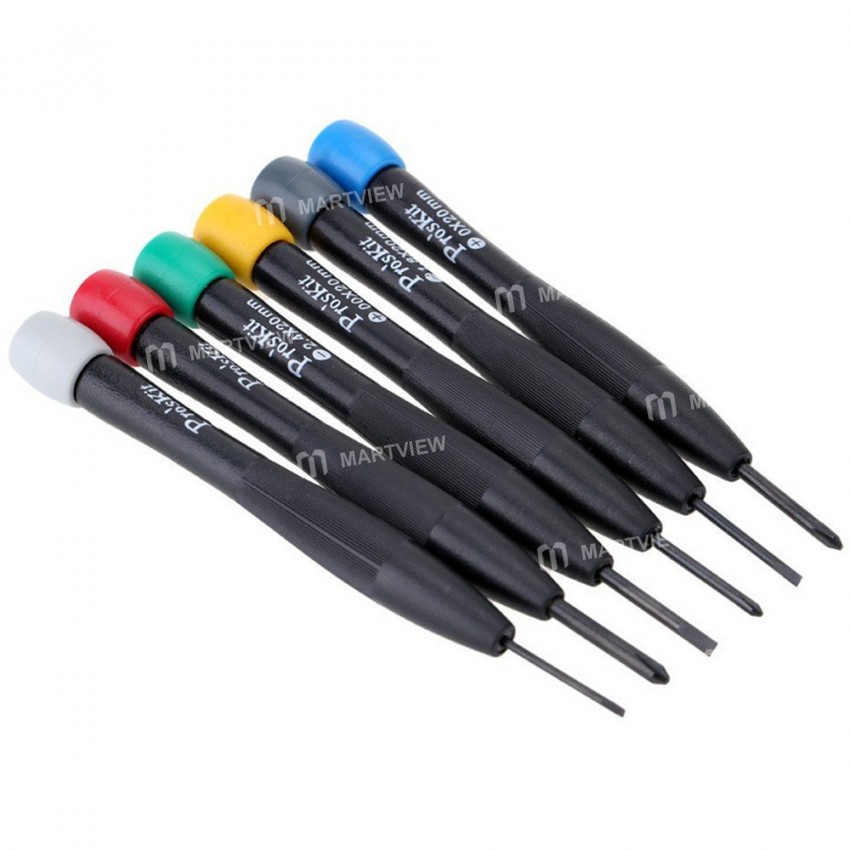 Pro'sKit 8PK-2061 6-in-1 Precision Cross + Slot Screwdriver Set