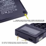 LiitoKala Lii-PD4 4-slot Screen Display Universal Smart Charger for Lithium / NiMH Battery