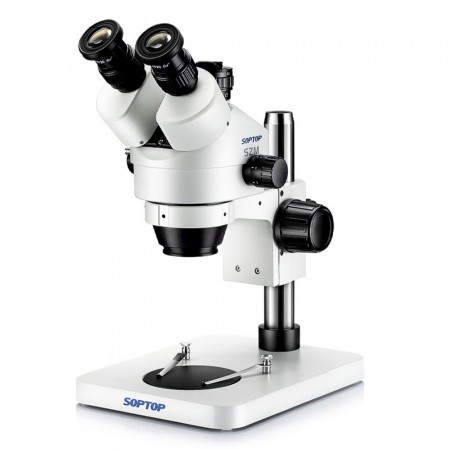 Soptop SZM-7045 7X-45X Zoom HD Trinocular Stereo Microscope Enlarged to 90X with 20X Eyepiece