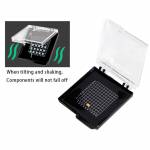 BST-R760 Mini Anti-static Transparent Self-adsorbing Chip Plastic Box for CPU Component Storage