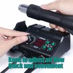 Yihua 882D Portable 2-in-1 Soldering Iron Hot Air Gun Soldering Station for Phone PCB BGA Repair