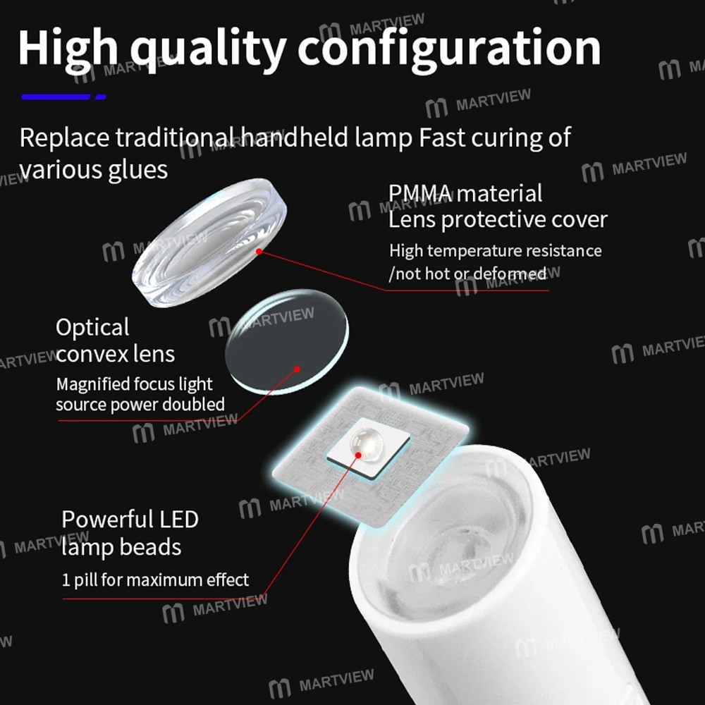 luxianzi portable-mini-uv-green-oil-curing-lamp-with-timing-function-4