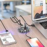 Orico H7U-U3 7 Ports High-Speed Transparent HUB USB3.0 Splitter