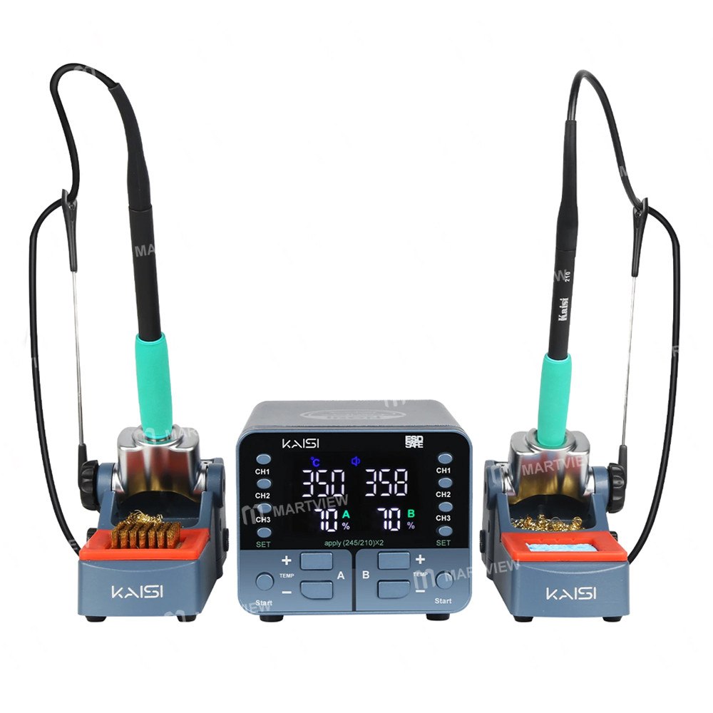 kaisi sd4-t210t245-dual-station-digital-display-soldering-station-for-motherboard-pcb-welding-repair