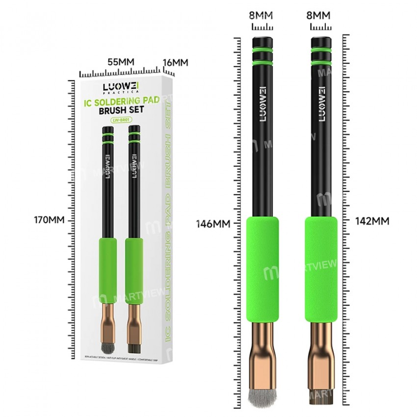 luowei lw-br01-motherboard-ic-chip-solder-pad-glue-removal-cleaning-brush-set-9