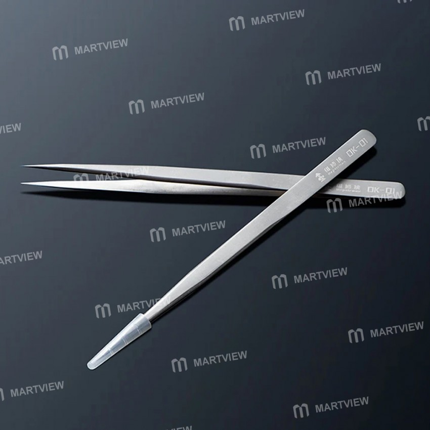 repairman ok-01-high-hardness-precision-long-sharp-tips-jump-wire-tweezers-5