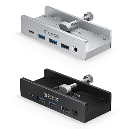 Orico MH8P 8-in-1 USB 10Gbps + RJ45 + 3.5mm Headset Jack + 4K HDMI Desktop Clip-On Docking Station