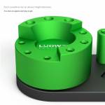 luowei lw-316-360-rotating-aluminum-alloy-storage-rack-for-screwdriver-tweezers-storage-3