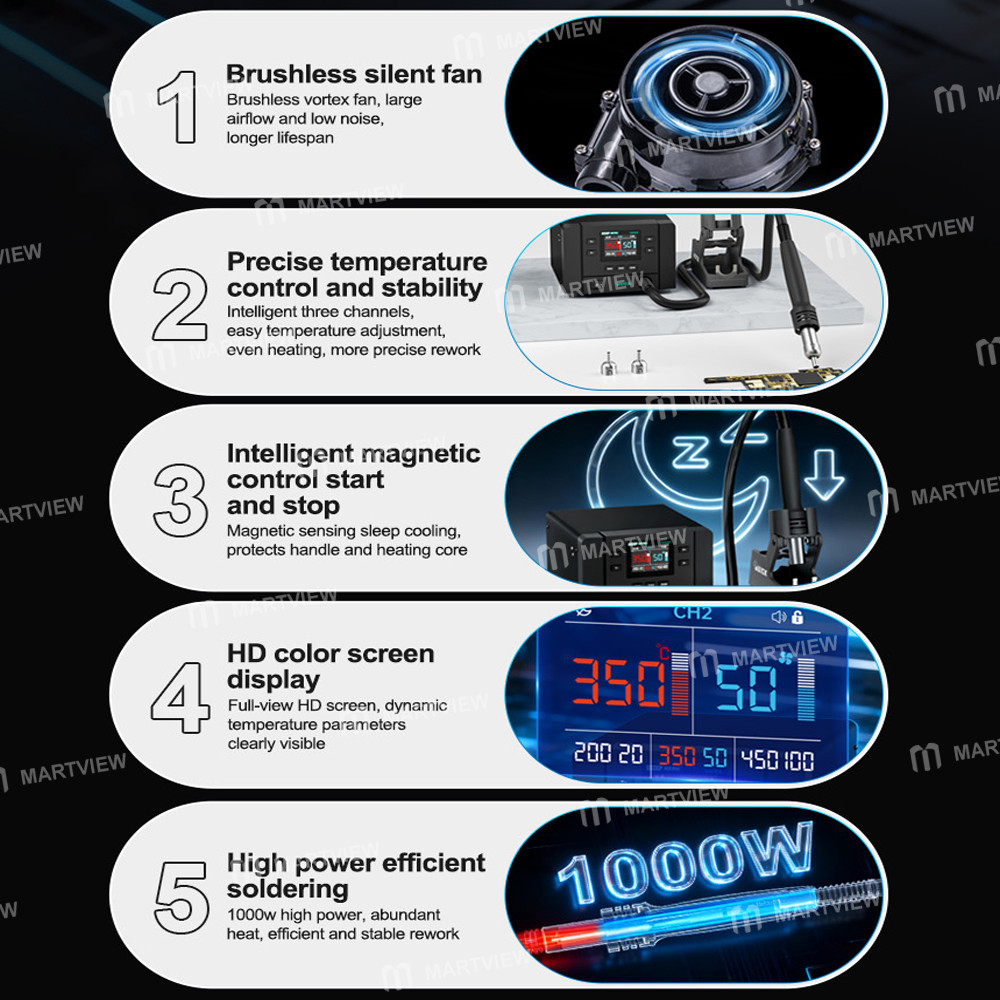 quick k8-pro-1000w-intelligent-hot-air-rework-station-for-chip-level-repair-pcb-assembly-work-8