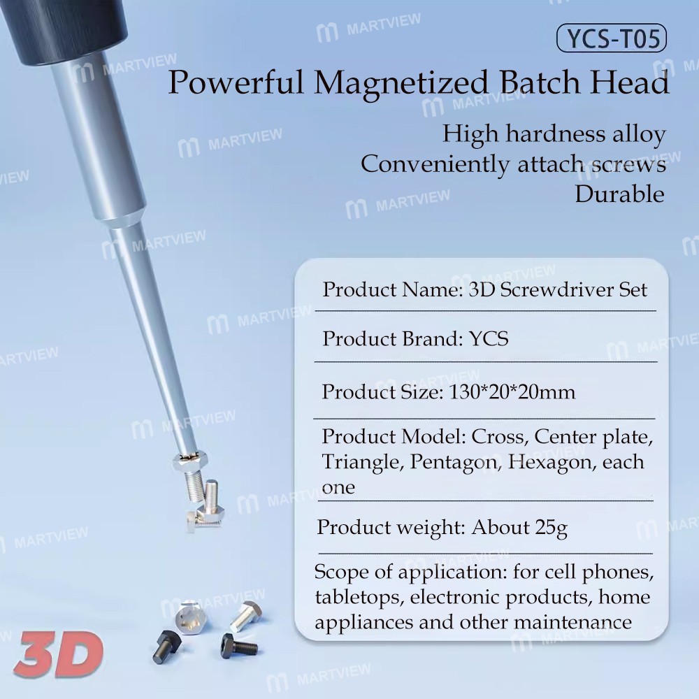 ycs t05-5-in-1-magnetic-precision-3d-screwdriver-set-for-mobile-phone-repair-6