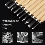 Hand Wood Carving Chisel Knife Set for Basic Detailed Carving -12Pcs