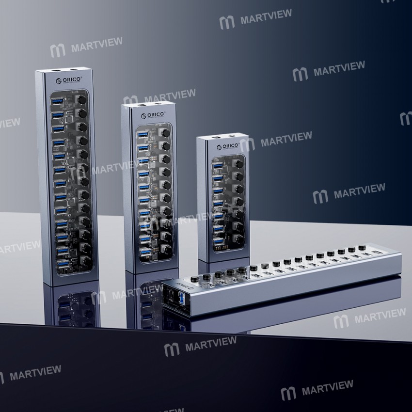 Orico AT2U3 Series 5Gbps USB-A 3.0 Multiport Splitter Extender HUB with Individual Switches