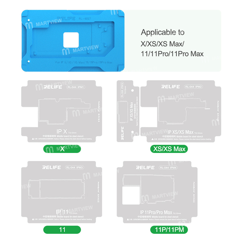 relife rl-601t-31-in-1-middle-layer-tin-planting-bga-reballing-platform-set-for-iphone-x-to-17pro-ma