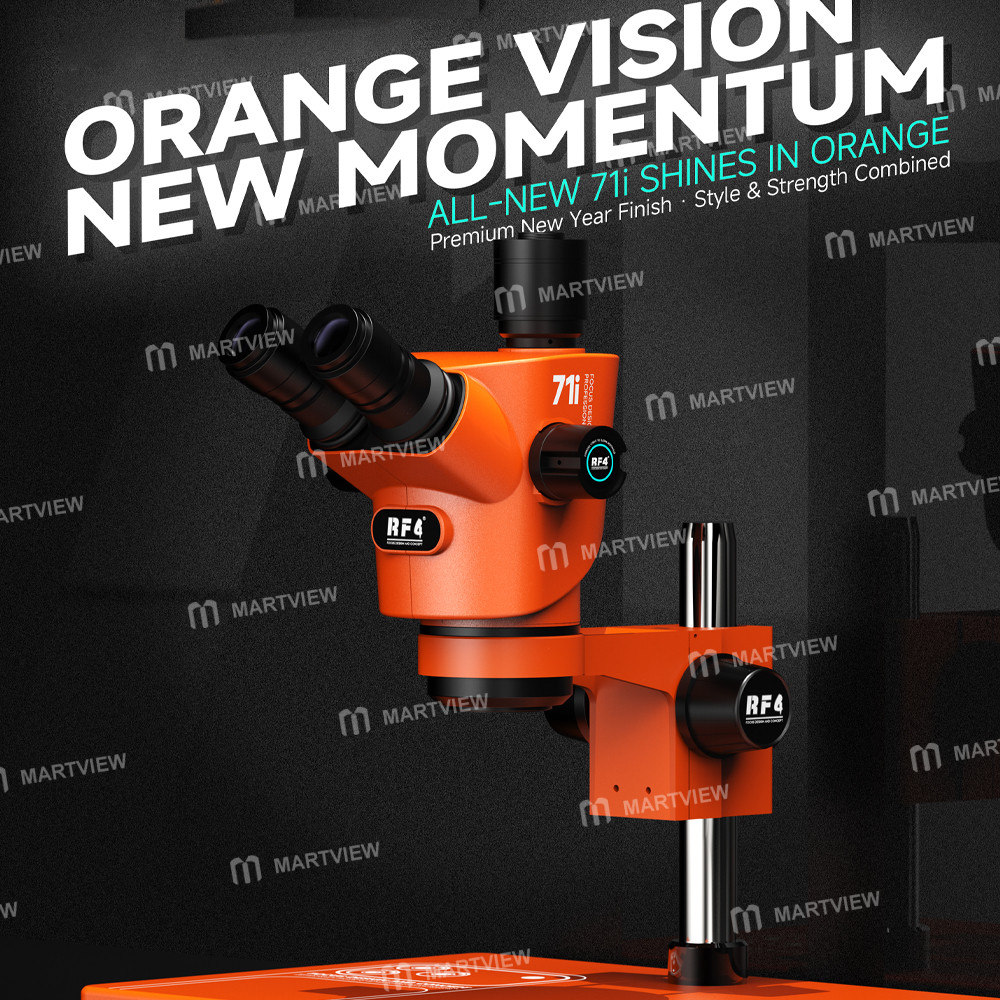 rf4 71i-orange-edition-30-inclination-design-65-65x-zoom-trinocular-stereo-microscope-with-big-base-