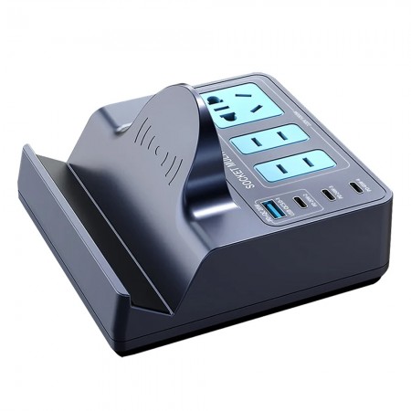 WLX H11 72W AC DC Integrated Multiple-Device Charger with Wireless Charging