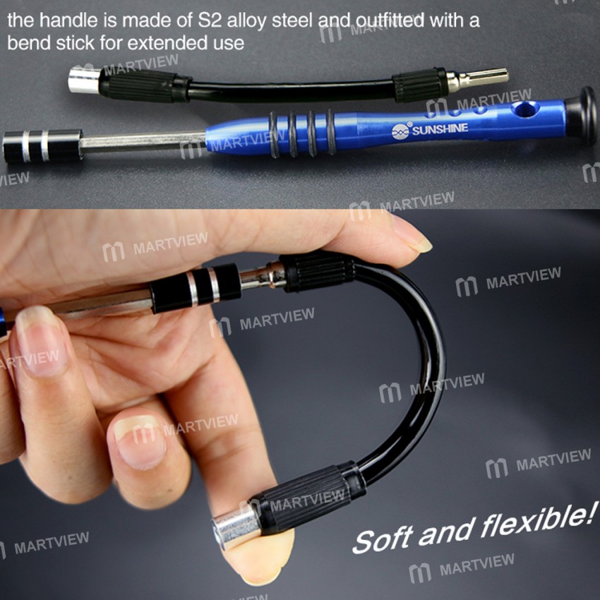 Sunshine SS-5117 58-in-1 Precision Magnetic Screwdriver Set for Mobile Phone Repair Dismantling