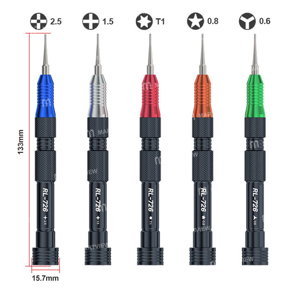 relife rl-726a-5-in-1-strong-magnetic-3d-torque-precision-screwdriver-set-for-disassembly-repair-7