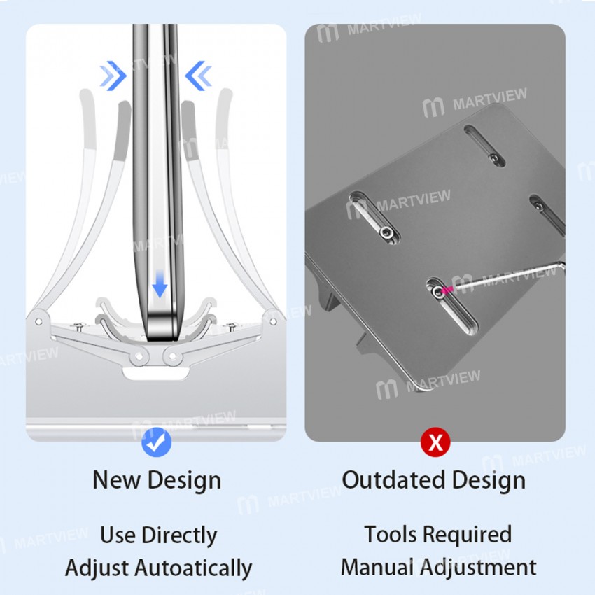 Heat Dissipation Non-slip Silicone Gravity Laptop Vertical Holder for MacBook/Surface/iPad