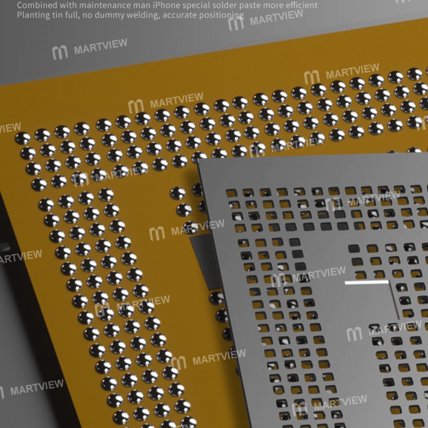 Mechanic 7-in-1 0.12mm iTin BGA Reballing Stencil Platform For iPhone A8 / A9 / A10 / A11 / A12 / A1